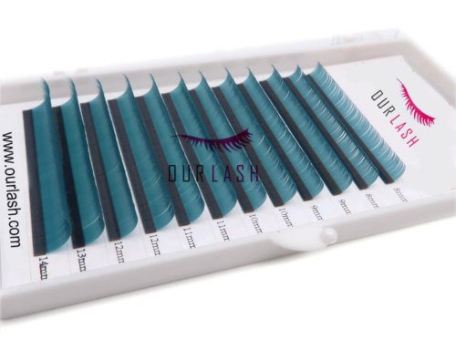 Wholesale Eyelashes From China Turquoise Colored Lash Extension Trays