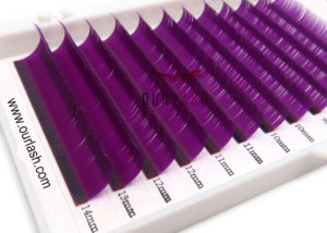 Lashes Private Label Package Purple Colorful Lashes Extension Supplies