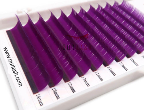 Lashes Private Label Package Purple Colorful Lashes Extension Supplies