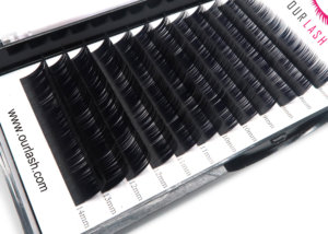 Korean PBT Fiber Bulk Eyelash Extensions 0.07mm Faux Mink Lash Extensions