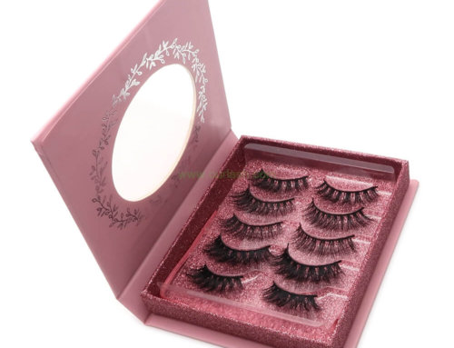 3D Faux / Real Mink Eyelashes Private Label Box for Strip Eyelash P02