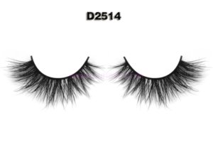 China Lash Factory Short Band 3D Mink Eyelashes From 3D Mink Lash Bulk D2514