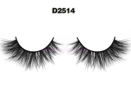 China Lash Factory Short Band 3D Mink Eyelashes From 3D Mink Lash Bulk D2514