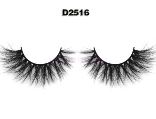 Half Eyelash Wholesale 3D Mink Eyelashes Real Mink Fur Hair D2516