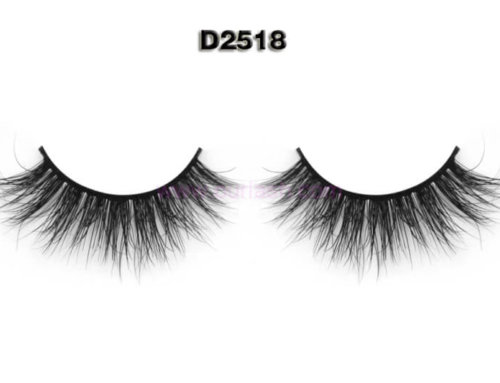 Half Strip Lashes Vendors Little Band 3D Mink Lashes Real Sable Hair D2518