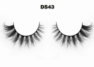 China 3D Mink Short Lashes Wholesale Cruelty Free DS43