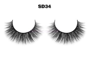 Short Natural Lash Factory / Vegan 3D Faux Mink Eyelash Vendors SD34