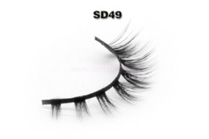 Bulk Short 3D Silk Lashes Wholesale / 3D Faux Mink Eyelash Vendor Wholesale SD49