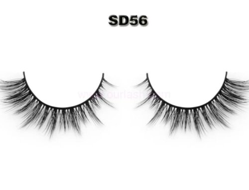 Bulk Short 3D Silk Lash Suppliers China / 3D Faux Mink Eyelash Wholesale SD56