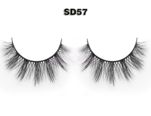 Bulk Short 3D Silk Lashes Suppliers China / 3D Faux Mink Eyelash Wholesale SD57