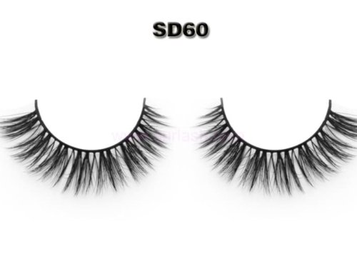 Bulk Short 3D Silk Lashes Vendors China / 3D Faux Mink Eyelash Wholesale SD60