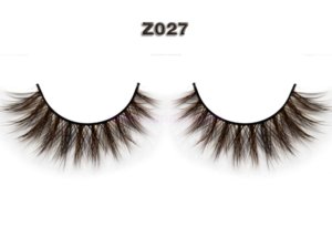 Natural Color Mink Eyelash / Brown False Lashes Wholesale Distributor Z027