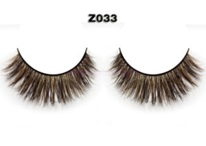 Colored Mink Eyelash Manufacturer / Brown False Lash Wholesale Vendors Z033