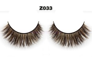 Colored Mink Eyelash Manufacturer / Brown False Lash Wholesale Vendors Z033