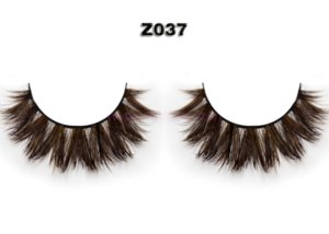 Colored Mink Eyelash Manufacturer / Brown False Eyelashes Wholesale Suppliers Z037