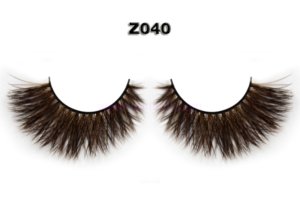 Order Colored Mink Eyelash Manufacturer / False Lash Vendors Wholesale Z040