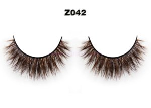 Purchase Colored Mink Eyelash from Factory / False Lashes Vendors Wholesaler Z042