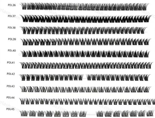 Pre-Glued Eyelash Clusters Wholesale PDL33-PDL48